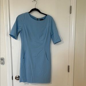 Tahari Light Blue Work Dress